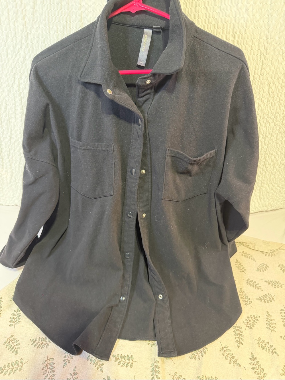 Mondetta Black Button-Front Utility Jacket